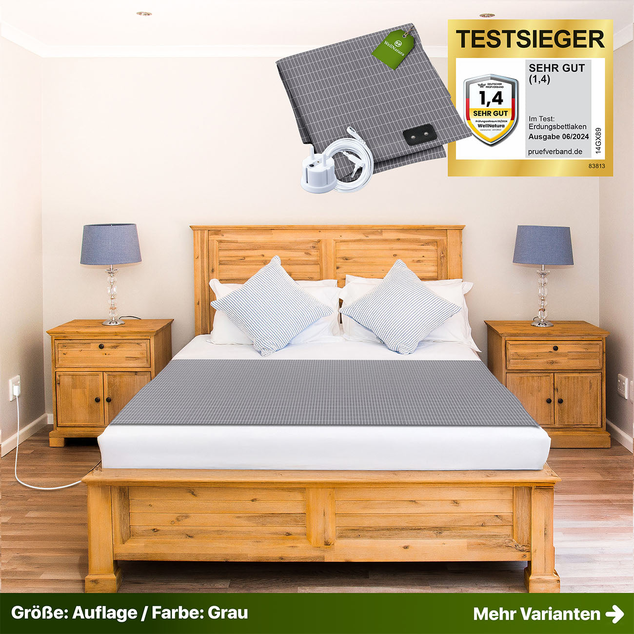 Erdungs-Bettlaken für Tiefenentspannung & besseren Schlaf